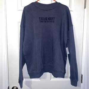 Taylor Swift The Eras Tour Washed Blue Crewneck